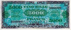 5000 francs 1944